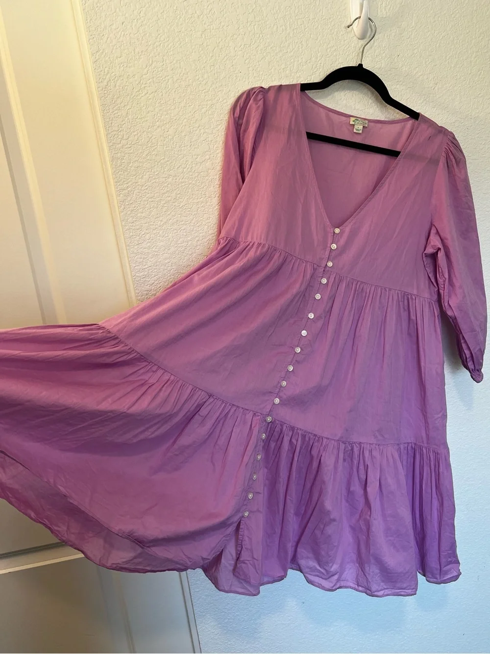 J. Crew Organic Cotton Button-Front Beach Dress- Size Small